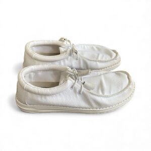 Hey Dude Men's Wally Sport White Shoes 7 EU 40 Slip On Casual Loafers Coastal